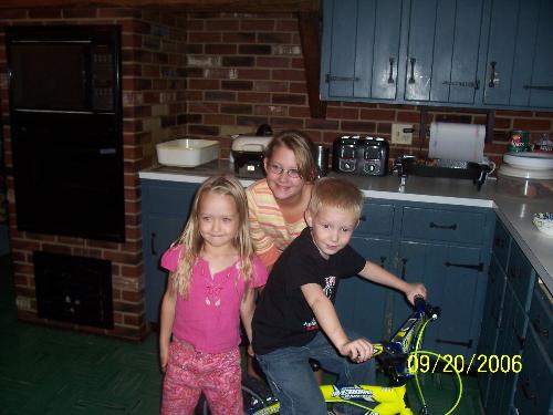 my son and my neices - picture of my son and my 2 neices on his birthday