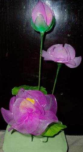 lotus - Make with color silk stockings