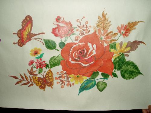 drawing - flower