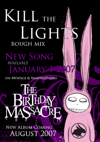 The Birthday Massacre - The Birthday Massacre Kill The Lights promotional banner, feel free to repost.