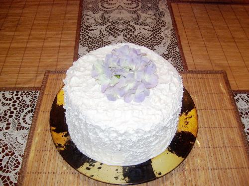 Cake - home made pineapple cake.