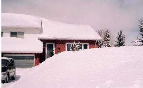 after a snow storm last year - we do get snow in Canada, especially on weekends.