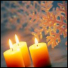 candle - It's an icon with a snoke flake and candles on it.