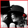 gothic - A picture of two very pale people on it.