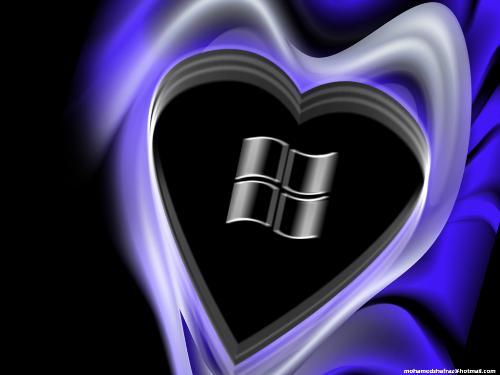 heart computer - heart computer window logo