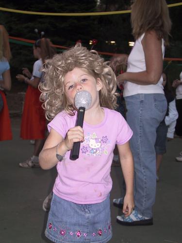 singer - singing in full passion