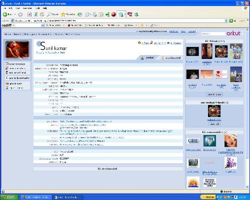 orkut - orkut profile