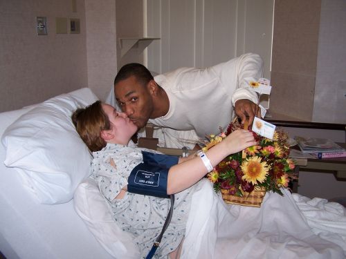 My Husband and I on our Anniversary... The day our - This is my husband and I on our Anniversary and the day Our Daughter was Born!!