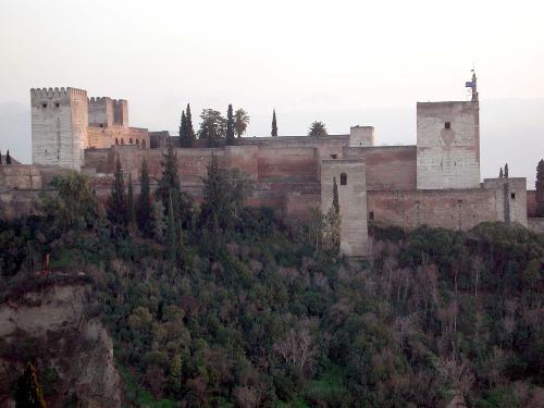 Granada - View f Alcazr fortress in Granada