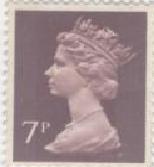 postave stamp - Philatelic stamp of Her Royal Highness the Queen Elezabeth of England collected from a mail came from London to me in 1989.