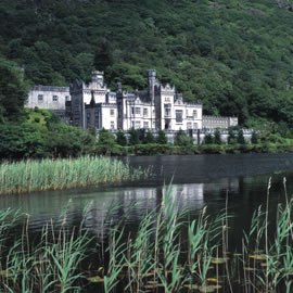 Kylemore Abbey Lake Connemara, Co. Galway - Home of the Benedictine order of nuns in Ireland.