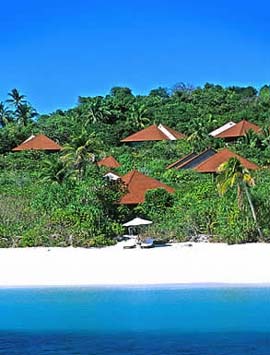 Amanpulo, Pamalican Island, Philippines - Amanpulo (which means “peaceful island” nd opened in 1993) is set on a secluded, private island. Pamalican is part of the Quiniluban group, which makes up the northern half of the Cuyo Islands and is one of nearly 1,800 islands in Palawan, the largest province in the Philippines. A low-lying coral island, Pamalican is rimmed by seven square kilometres of pristine reef.