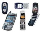 Cell phones  - Different cell phone brands.