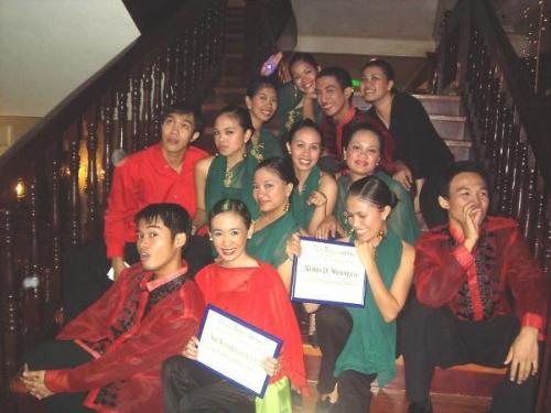 in casino - That is my friends in glee club.