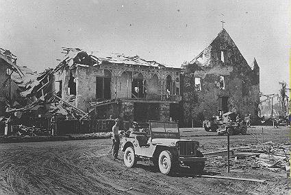 Dulag after WWII - The devastation of Dulag after WWII