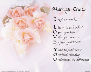 Marriage Creed - Getting married!