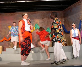 Godspell 2005 - Me and another cast member from SCP production of Godspell 2005.