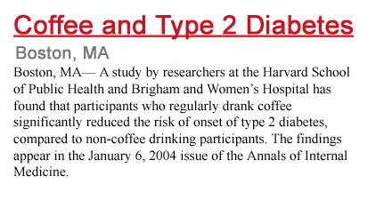 Coffee Can retard the onset of type 2 diabetes - Drink coffee as it may help keep you from becoming diabetic