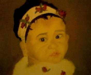 close up - close up of my painting in oil
