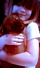 Cassie  and Pumpkin - Cassie and 6wk old Pumpkin.