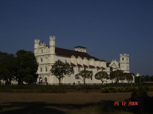 church - this the church for which goa is so famous...  I think that you guessed it right
