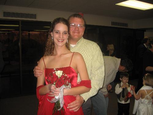 Me and Brian - This is after the wedding. Dont we clash so bad!