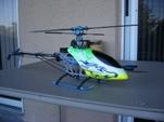 Radio controlled Align TREX 450SE - This is a photo of the Align TREX 450SE version 2. This is IMO, the best 400 size r/c heli. It is of extremely high quality build and is capable of doing all the stuff the larger gas helis can do.