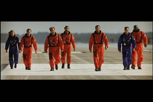 Return - The heroes return to earth after destroying the rock which was bound to destroy earth.They successfull drill on the rock and detonate the nuke.