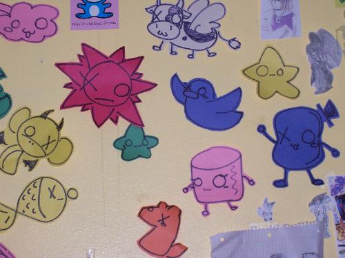 My Wall - Yep, this is a small picture of my wall, I made all the little written stuff ;D