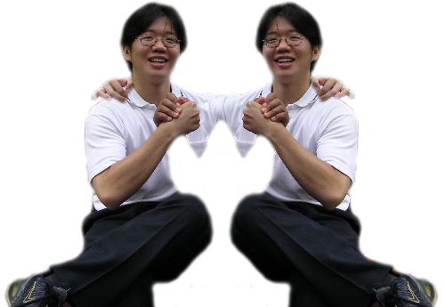 Duo - Me and my twins. =)