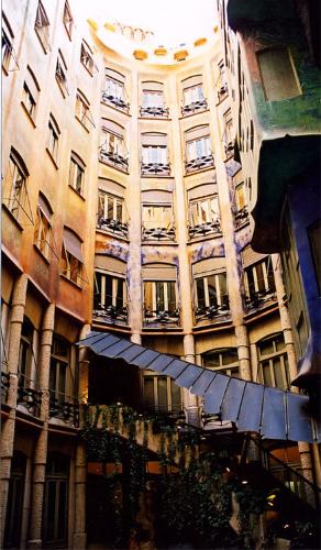 Spain - La Pedrera - the interior courtyard