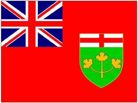 Ontario Flag - Flag of the Canadian province Ontario.