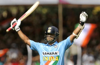 the master blaster - my gr8 hero in cricket s sachin..