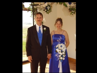 Wedding - My mom and step father's wedding. I love the non-traditional blue dress.