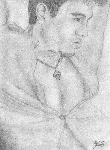 enrique iglesias - this is an artistic photo of my favorite solo singer enrique iglesias , this pic is just awesome ..............