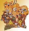 Ivory coast Cultural card - Exposition image