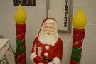 Santa Between 2 "Candles" - Santa Claus Santa Between 2 "Candles" - Santa Claus