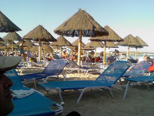 my holiday on paros island greece - santa mria beach-a very nice beach
