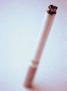 cigarette - A cigarett... it's really bad for your health.