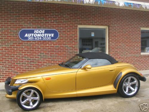 Crysler Prowler 2002 gold convertable - The Most Beautiful Sexy Car In The World!