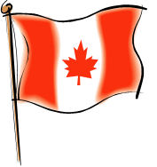 Canada - clip art of the Canadian flag