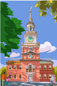 Pennsylvania - Independence Hall in Philadelphia