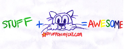 Stuff on my cat - This was my contest entry into the stuffonmycat.com tshirt design contest. i didn't win, but i love it