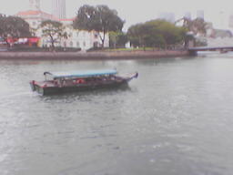 Waterboat in Singapore River - This is one of the mode of transportation in Singapore... from from quay to another quay...