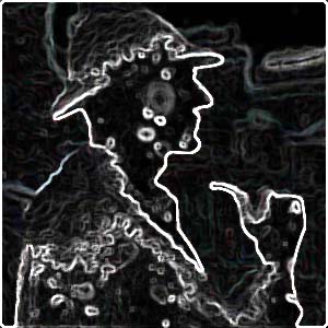 Holmes Black and white - The pictures is silhouette of Sherlock Holmes, the fictional detective created by Sir Arthur Conan Doyle.