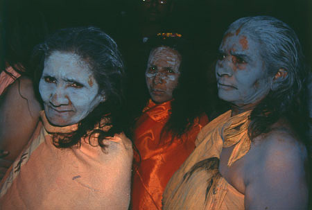 sadhvis - female aspect of saints or sadhus in kumbha mela