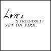 love - love is friendship set on fire