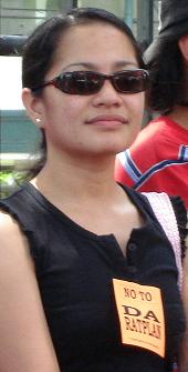 where's the sun? - a pic of me during a rally. ^__^