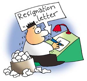 Writing a resignation letter - how many times have you written resignation letters?