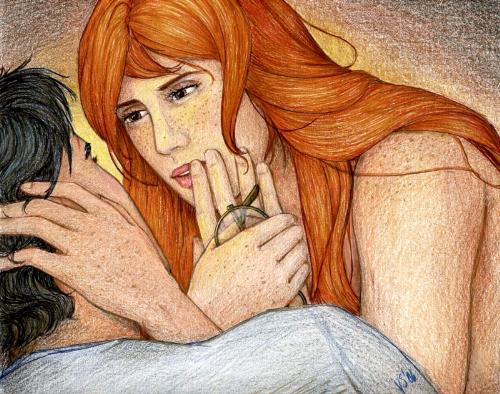 A harry potter drawing starring harry and ginny - A harry potter drawing starring harry and ginny in the lead roles.